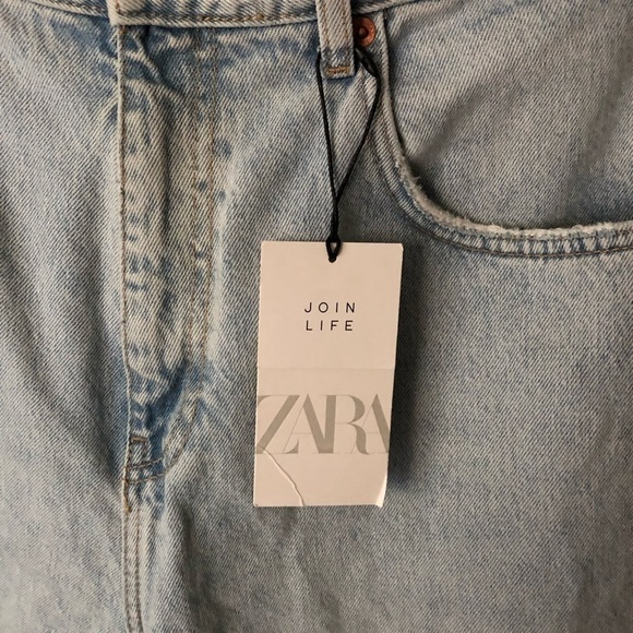 Zara Oversized Baggy Slouch High Rise Mom Jean Pants Size 8 NWT - Picture 7 of 12